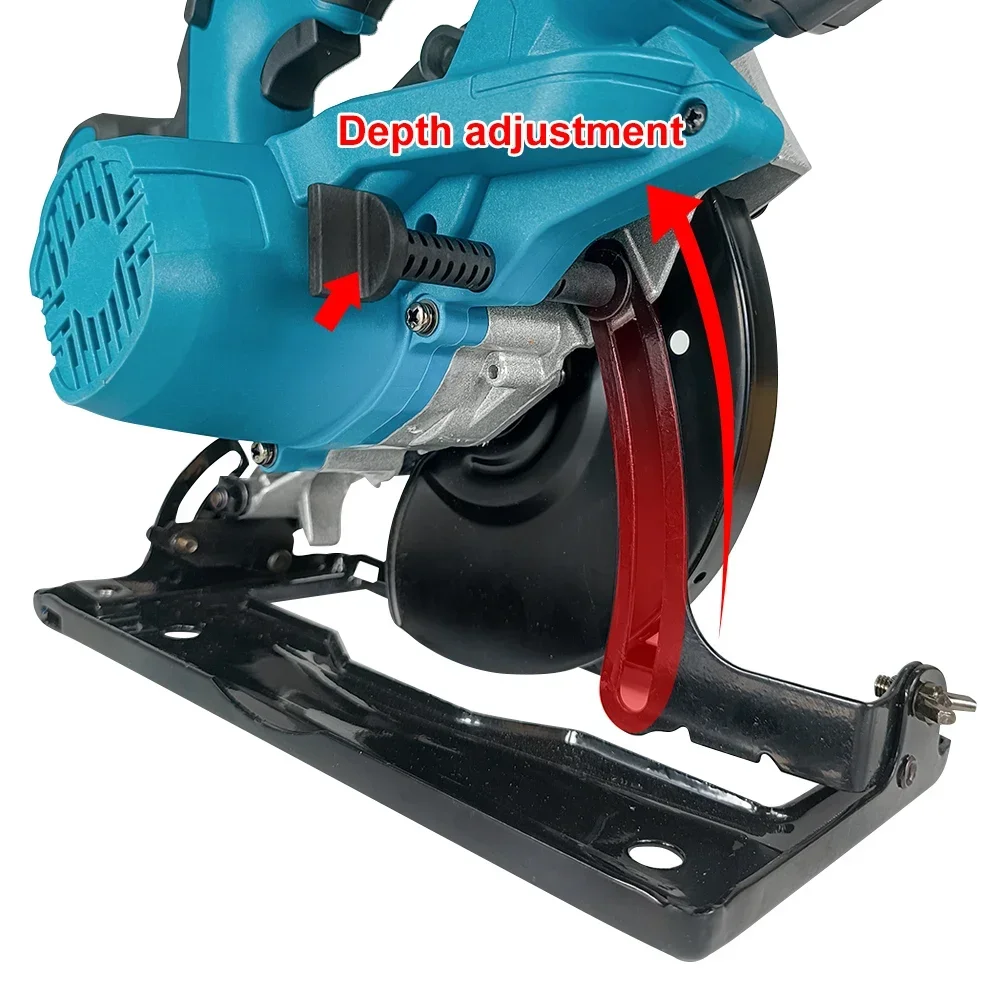 Kamolee 7-Inch Electric Circular Saw Compatible with Makita 18V Battery Lightweight for Easy Handling