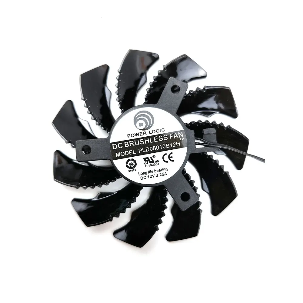 Новый вентилятор охлаждения 75 мм 2PIN 3PIN PLD08010S12H 0.25A N970 N960 GPU для Gigabyte GTX960 GTX970 GTX980 GTX