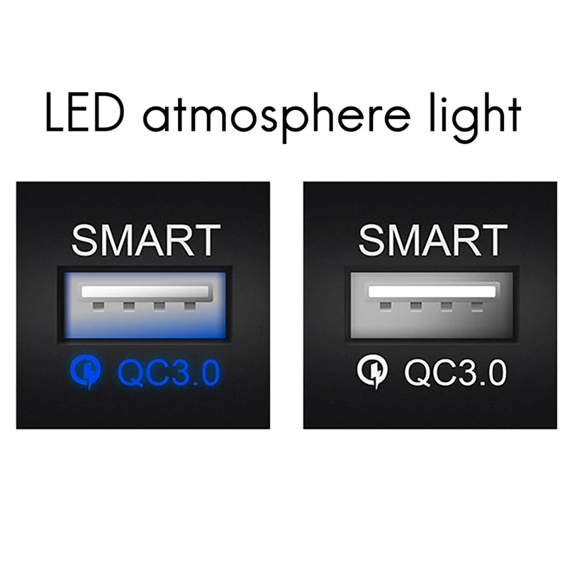 2 шт. автомобильное зарядное устройство USB QC3.0 для Toyota Ralink 2019