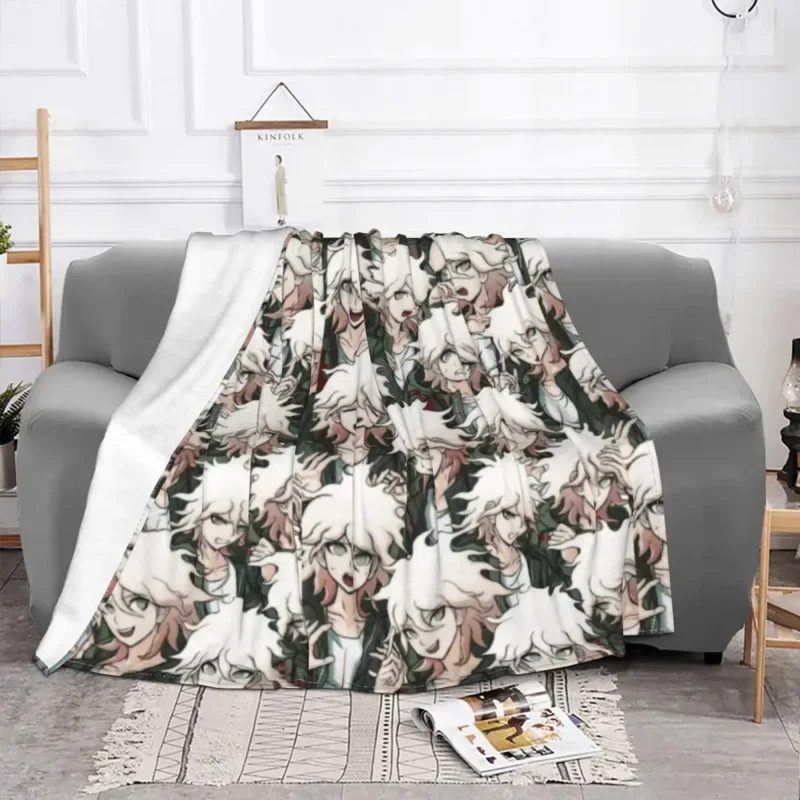 Фланелевое Одеяло Nagito komaeda с надписью hope Danganronpa забавные Пледы для кровати дивана