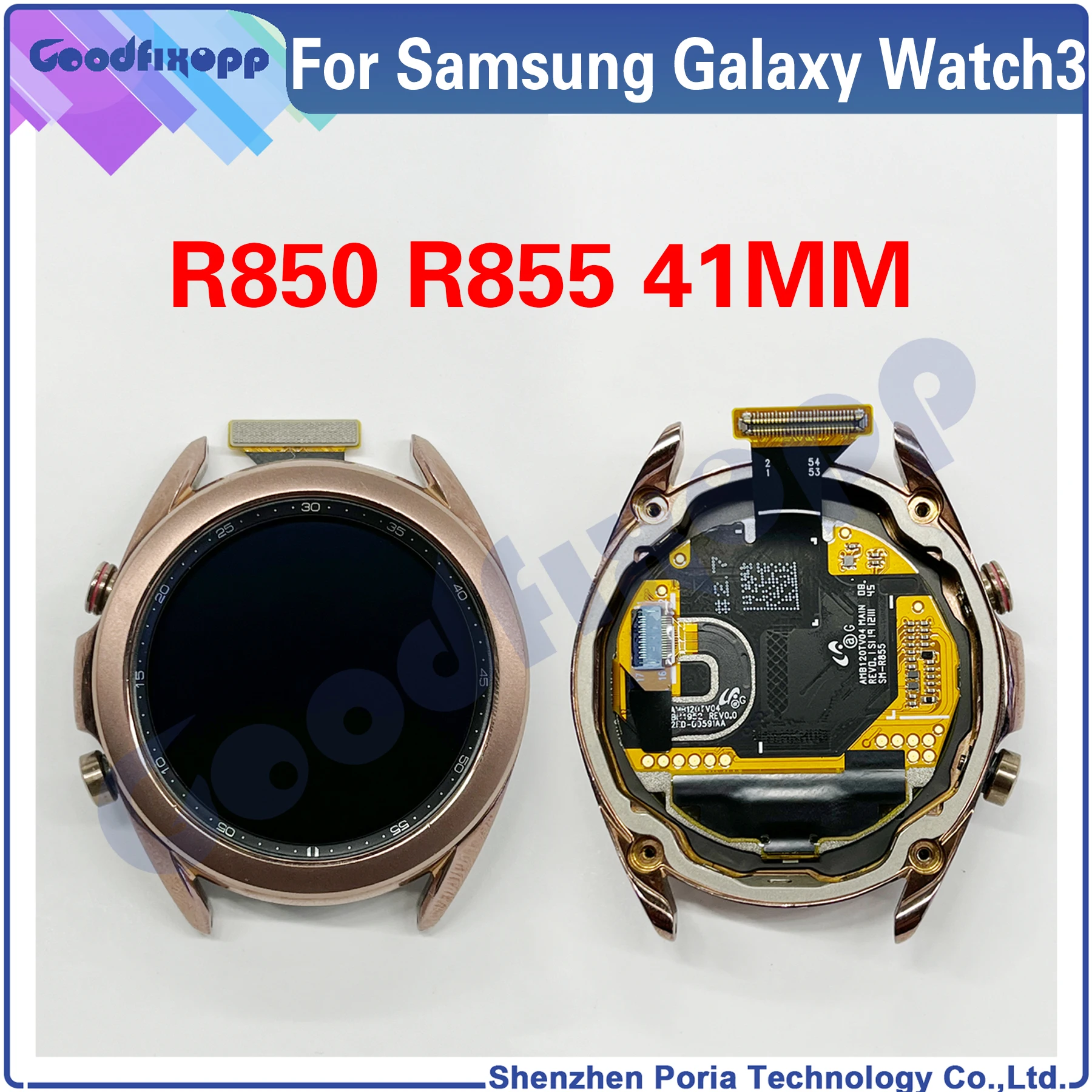 Original For Samsung Galaxy Watch3 R850 R855 41MM SM-R850 SM-R855 LCD Display Assembly Touch Screen