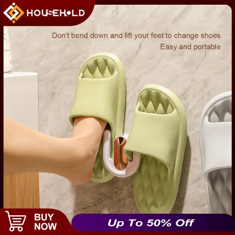 

No Punching Bathroom Slipper Shelf Space Saving Wall-mounted Home Storage Shelf Multi-purpose Shoe Organizer For Bathroom