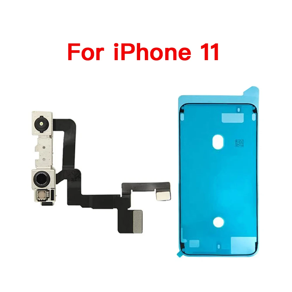 Гибкий кабель передней камеры для iPhone 7 8 Plus X XR XS 11 12 Pro Max, замена без лицевого удостоверения личности + водонепроницаемая лента (art.: 3920cbac5ceb0) - 3920cbac5ceb0