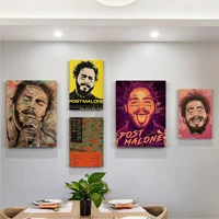 post malone hip hop rap music star classic movie posters wall art retro posters for home nordic home decor