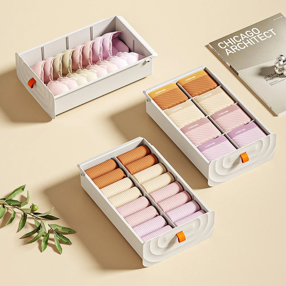 Стильный Пластиковый Ящик-органайзер Для Нижнего Белья И Носков — Съемная