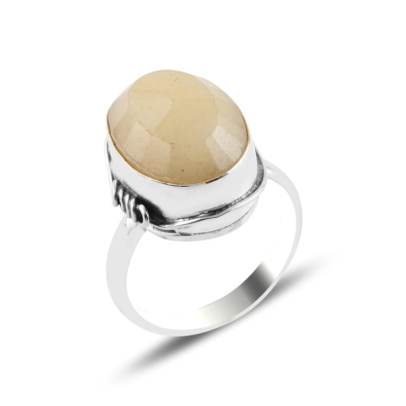 

Silver 925 Sterling Natural Gemstone Ring