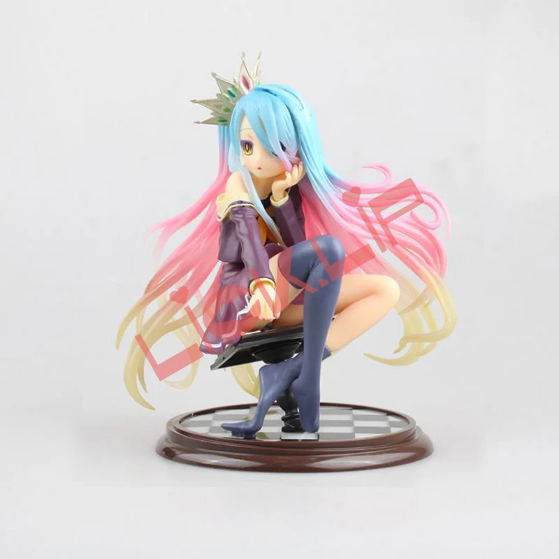

Anime No Game No Life Shiro PVC Action Figures Model Doll Collectible Toys Gift