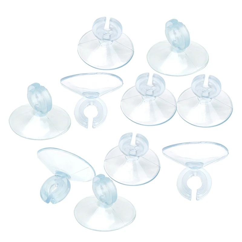 

60PC Aquarium Fish Tank Suction Cup Air Line Pump Tube Plastic Suction Cup Oxygen Tube Fixing Clip Air Pump Tube