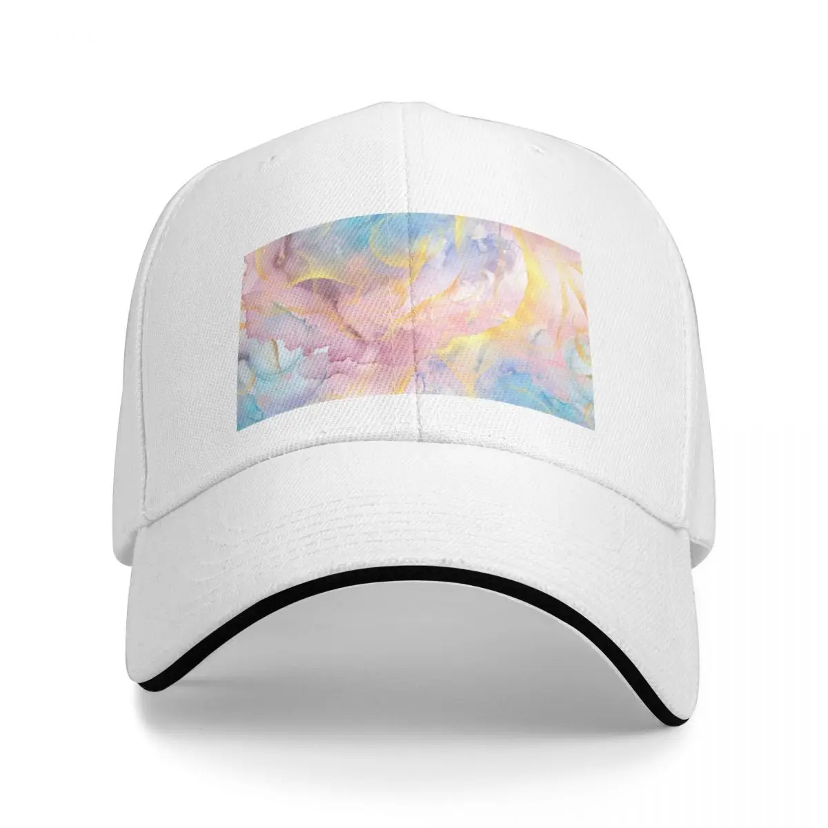 

New Pastel Alcohol Ink TextureCap Baseball Cap Visor hats for men Women's