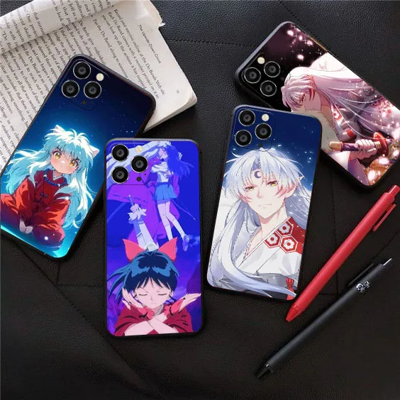 Силиконовый чехол для iPhone X XS 5 5S 6 6S SE 14 15 16 Pro Max Plus MR-34 Inuyasha