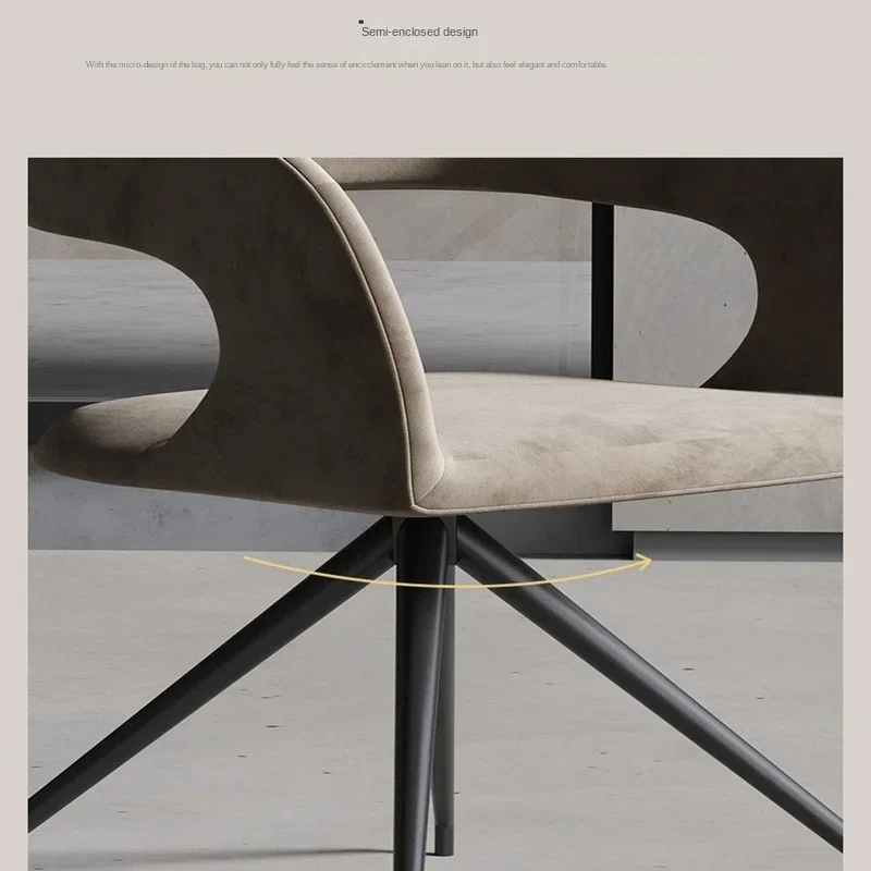 Sedia da pranzo rotante отânante минималистский публичный сон для и tempo libero lusso per uso