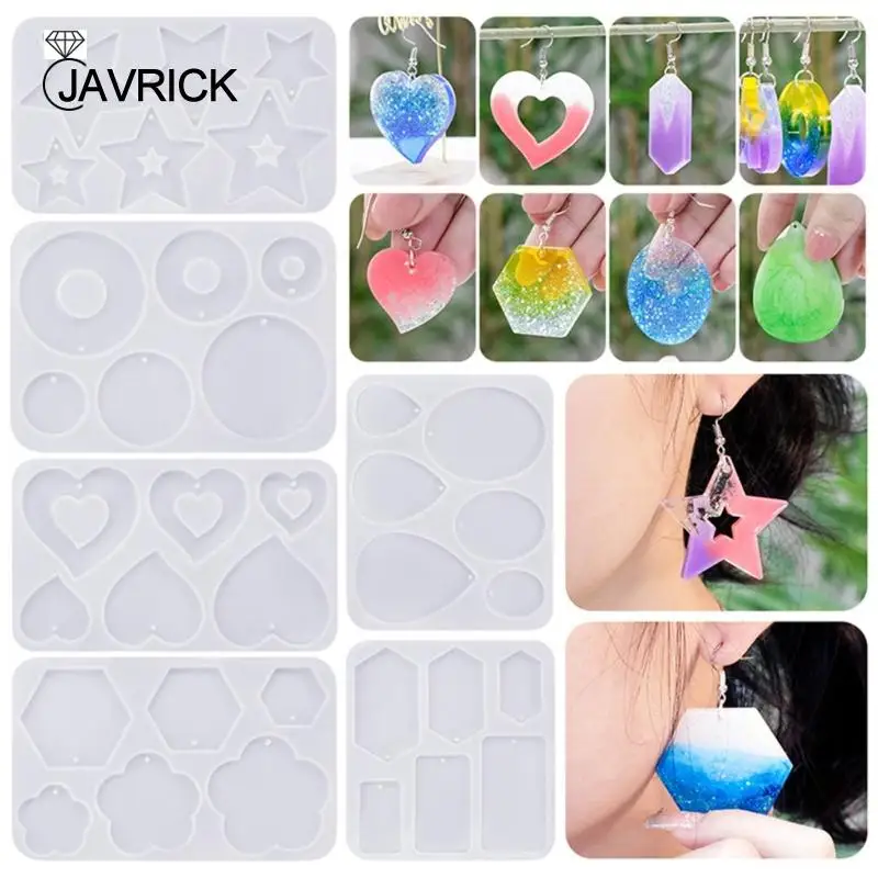 

Earrings Pendant Mold Pendant Decoration Multiple Styles Round Oval Mirror Mold