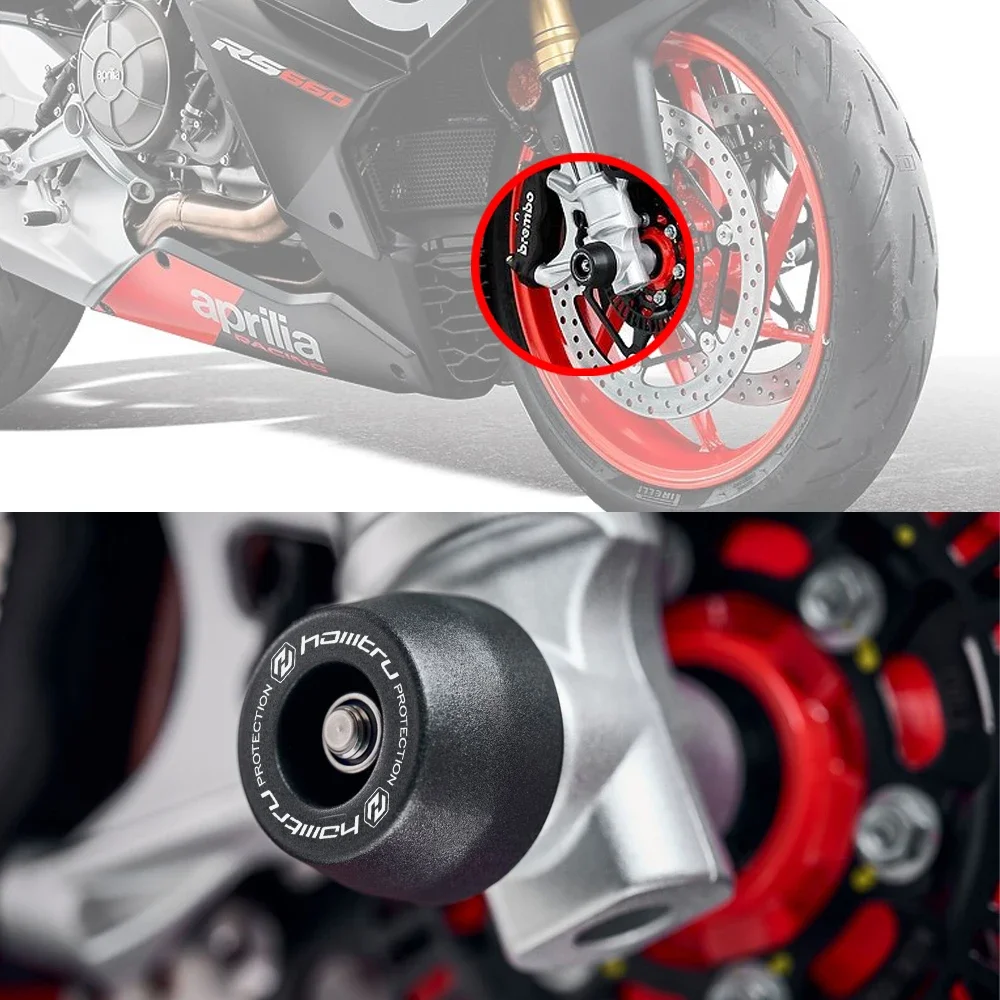 Защита шпули переднего шпинделя мотоцикла для Aprilia RS660 TUONO 660 / Factory 2022-2023