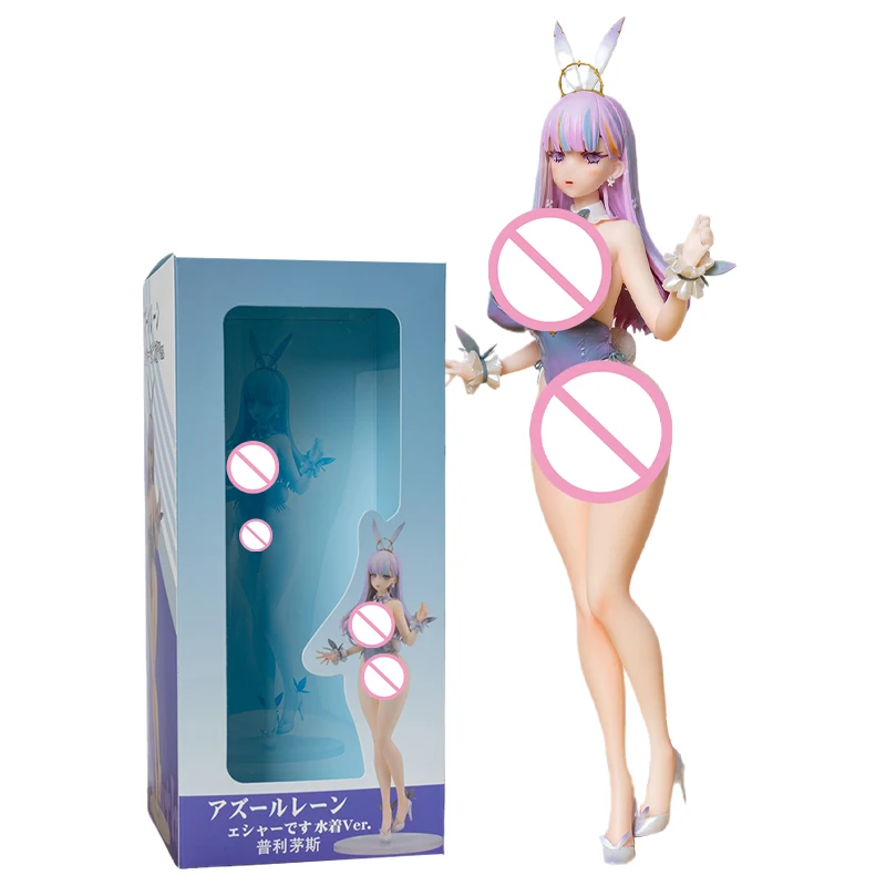 

29cm Anime Azur Lane Plymouth Bunny Girl Action Figure Sexy Nude Girl Adult Collectible Model Dolls Hentai R18 Toy Birthday Gift