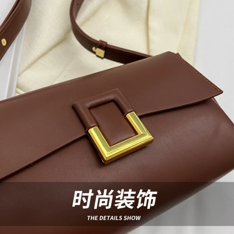 Women's Fashion Retro Casual Crossbody Large Capacity Single Shoulder Bag Portable Luxury Small Square Handbag for женский Bolsa