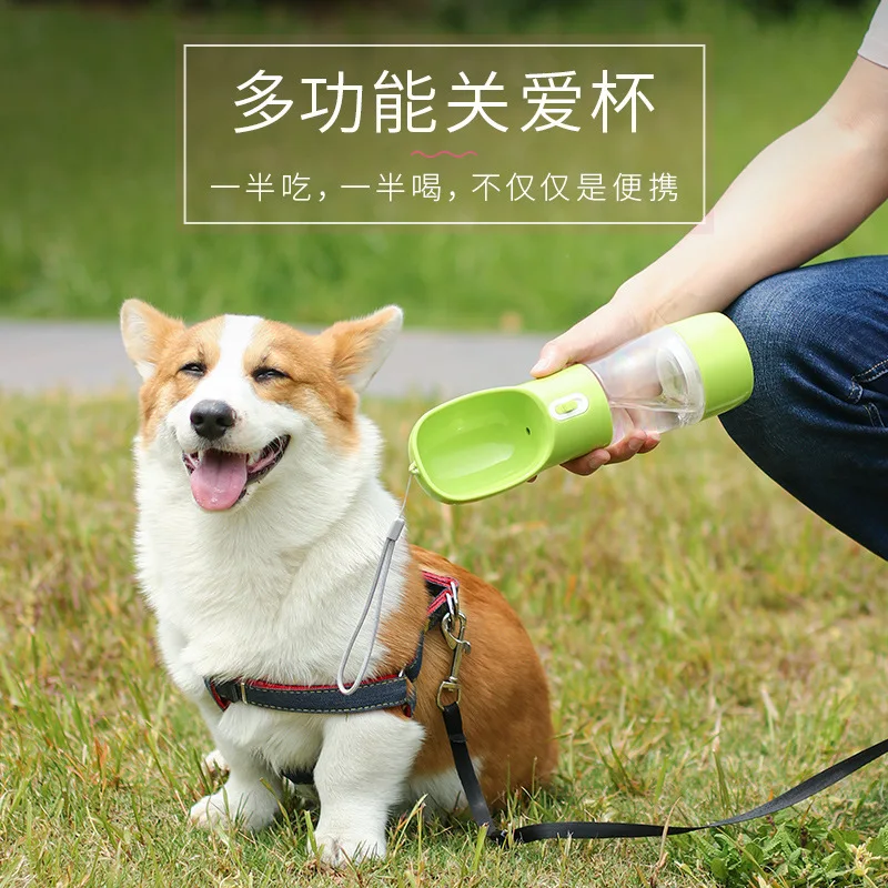 

Outdoor portable pet accompanying water cup feeding cup dog drinking device dual-purpose drinking cup for cats traveling