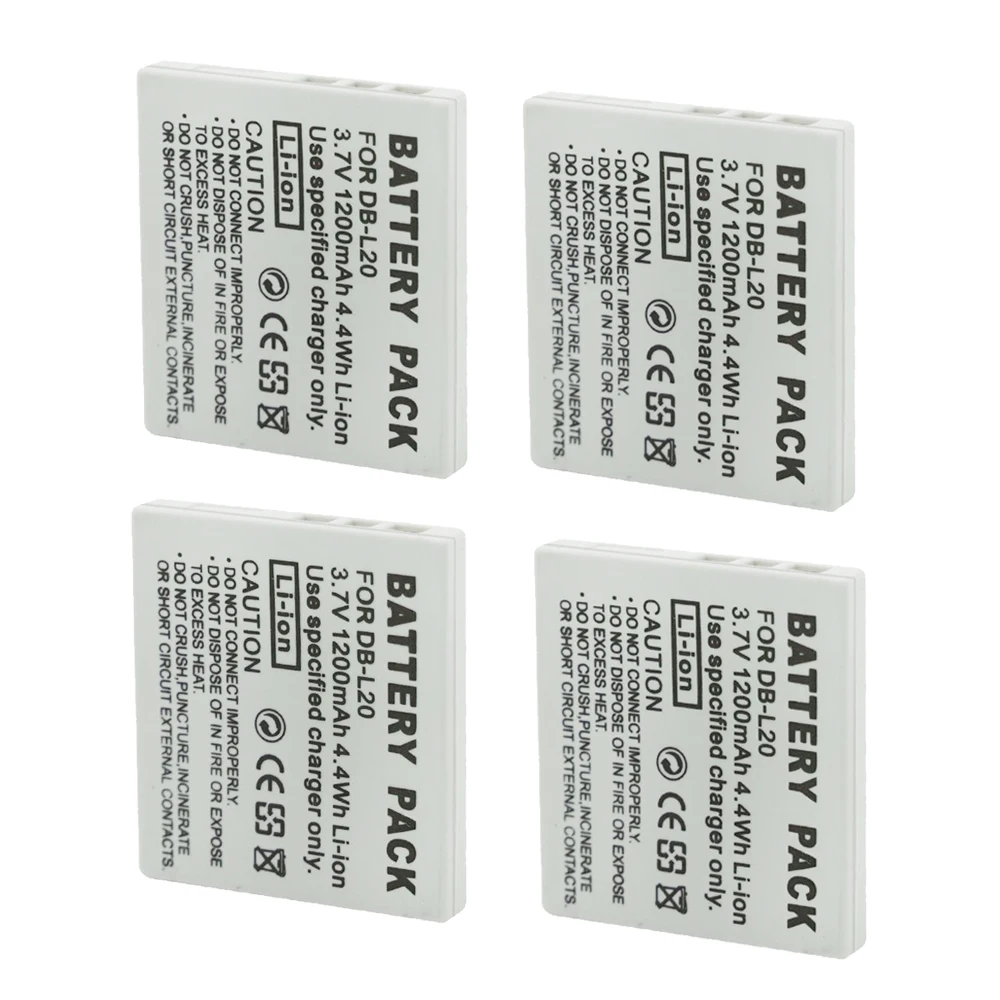 Фото DB-L20 DBL20 Аккумулятор для Sanyo Xacti DMX-C1 C4 C5 C6 CA6 CA65 CA8 CA9 CG5 CG6 CG65 CG9 DSC-C4 C5 E6 J4 VPC-C1 C4 C40 Аккумуляторы №2
