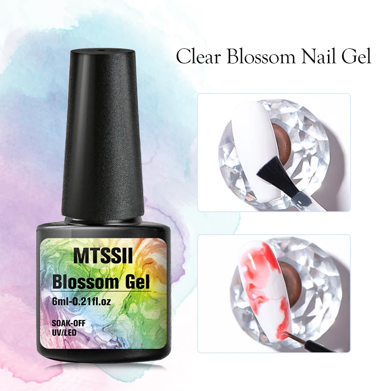 Гель для ногтей Mtssii Clear Blossom салонный эффект дыма Гель-лак прозрачный ореол