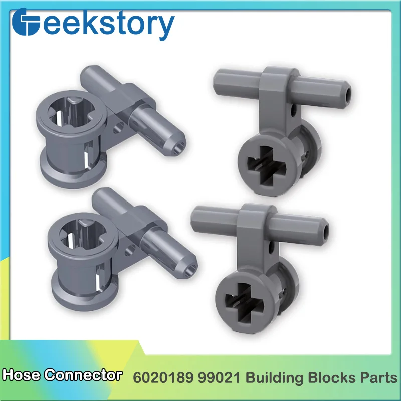 Детали кирпича MOC Technic двухсторонний соединитель вала сжатого воздуха