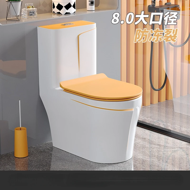 

Малый нагнетающий сифон, керамический водосберегающий квадратный сиденье для унитаза с цветным домашним оранжевым унитазом