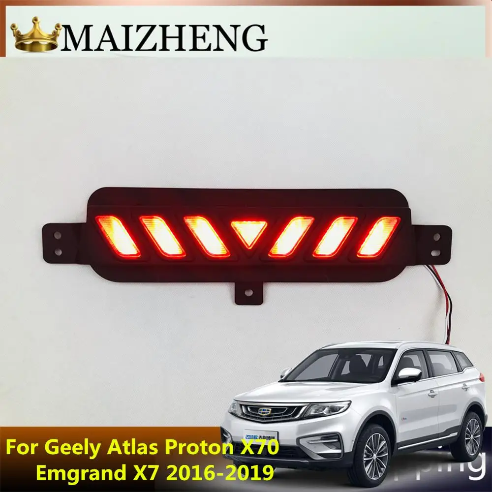 

For Geely Atlas Boyue NL3,SUV Proton X70 Emgrand X7 2016 2017 2018 2019 Back bar lamp brake light daylight car accessories