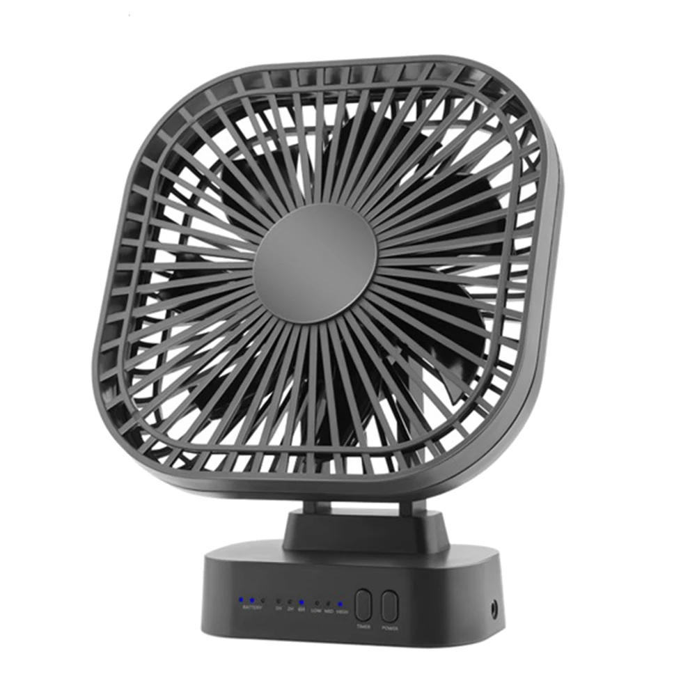 

Mini 5.5 Inch Handheld USB Fan Timed Rechargeable Fan Desktop Portable Fan Camping Fans for Office Camping Outdoor