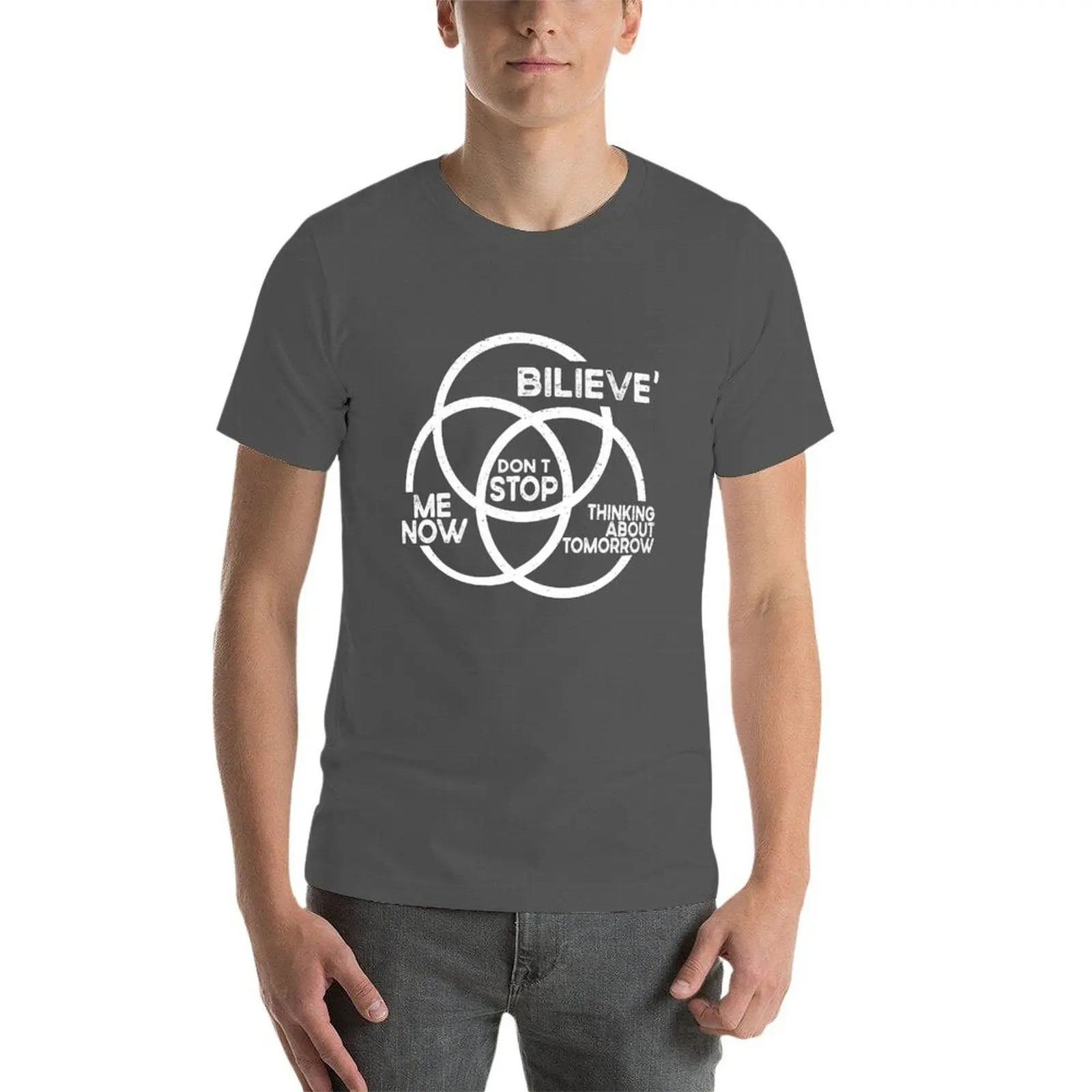 Фото Don't Stop Music Lover Venn Diagram For Rock Music Fan Подарочная футболка мужские футболки с рисунком футболка №4