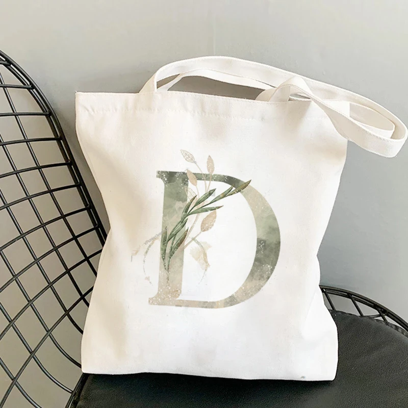 

Белая экологически безопасная сумка с принтом букв, сумка через плечо, повседневная женская сумка для покупок, женская элегантная Холщовая ...