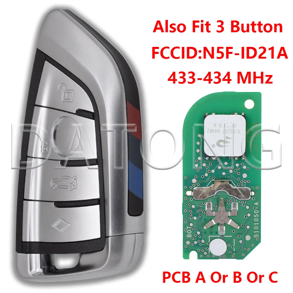 

Datong OEM PCB N5F-ID21A ID49 433-434 МГц Бесконтактный автомобильный дистанционный ключ для BMW G01 G02 G08 G11 G30 G31 G32 3 5 6 7 X3 X5 X7 G Series