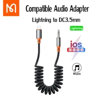 mcdodo audio cable type c lightning to dc3 5mm jack retractable car converter for iphone 13 12 pro max ipad ios audio adapter