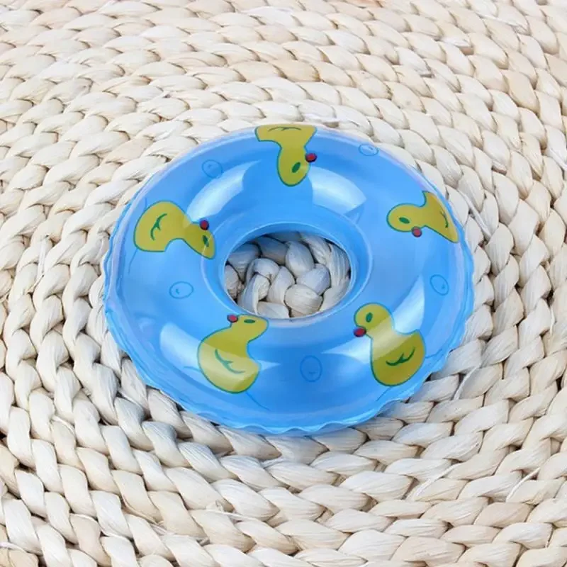 Kids Mini Donuts Swim Ring Bath Toy Summer Fun Swimming Pool Accessory Float Toys For Rubber Ducks Doll Inflatable