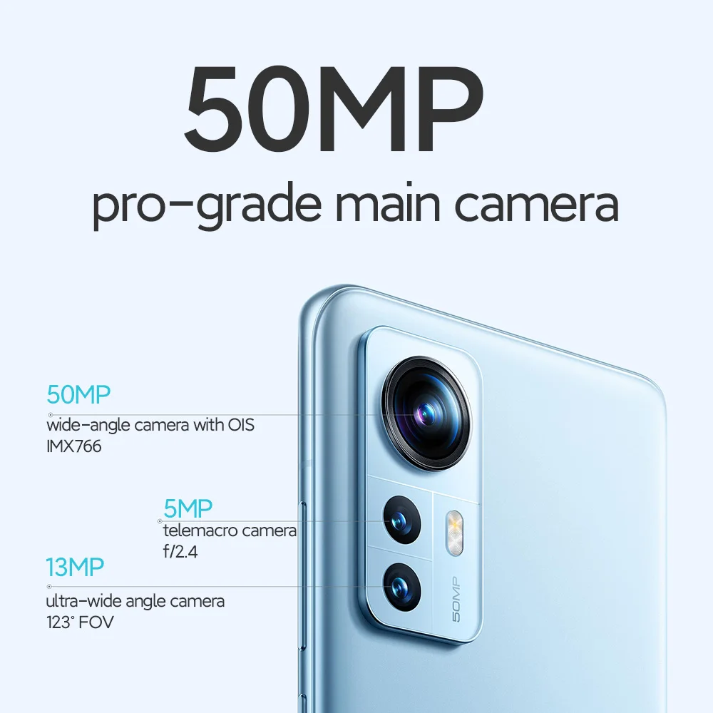 Ceny Wersja Globalna Xiaomi 12X 8GB 128GB/8GB 256GB NFC 5G Smartphone Snapdragon 870 120Hz 6.28