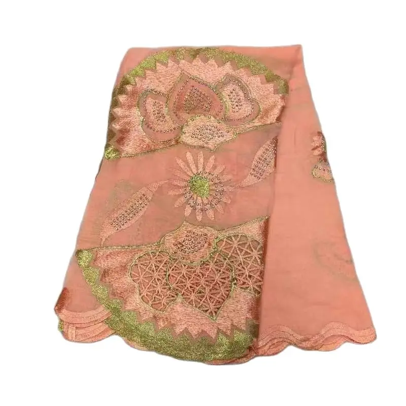 African Embroidered Muslim Women's Big 2.4*1.1 big big Scarf Hijab Turban African Headscarf  Muslim Embroidery hijab good