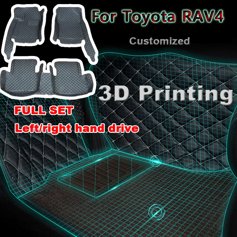 

Car Floor Mats Rugs For Toyota RAV4 Rav 4 IV XA40 2019 2018 2017 2016 2015 2014 2013 Carpets Auto Accessories Interior Cover