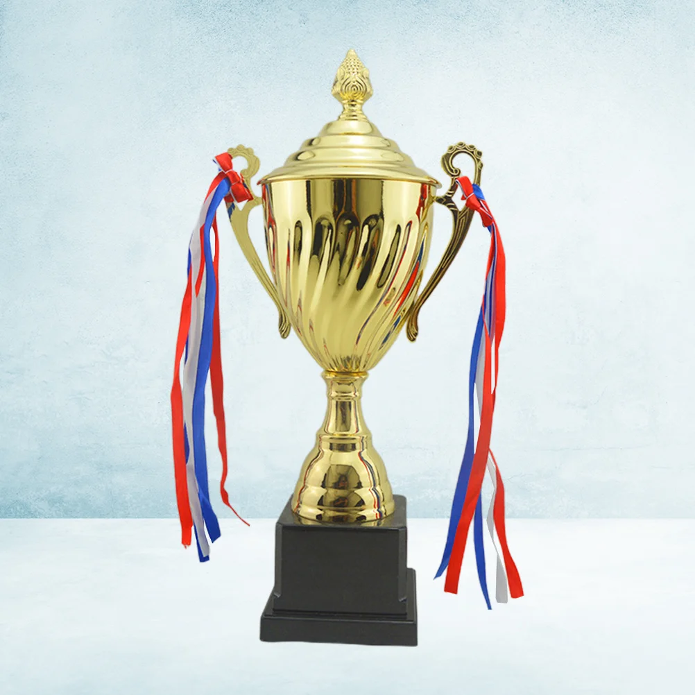 

Metal Trophy Cup 29cm Sports Award Trophy Golden Trophy Cup Party Favors for Sports Match School Tournament Trophy