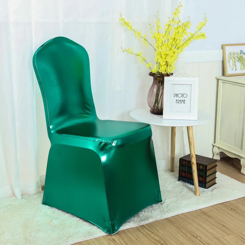 

Elastic Force Bright Cloth All Inclusive Chair Cover Wedding Supplies Restaurant Party Reception Conference Chair Decoration
