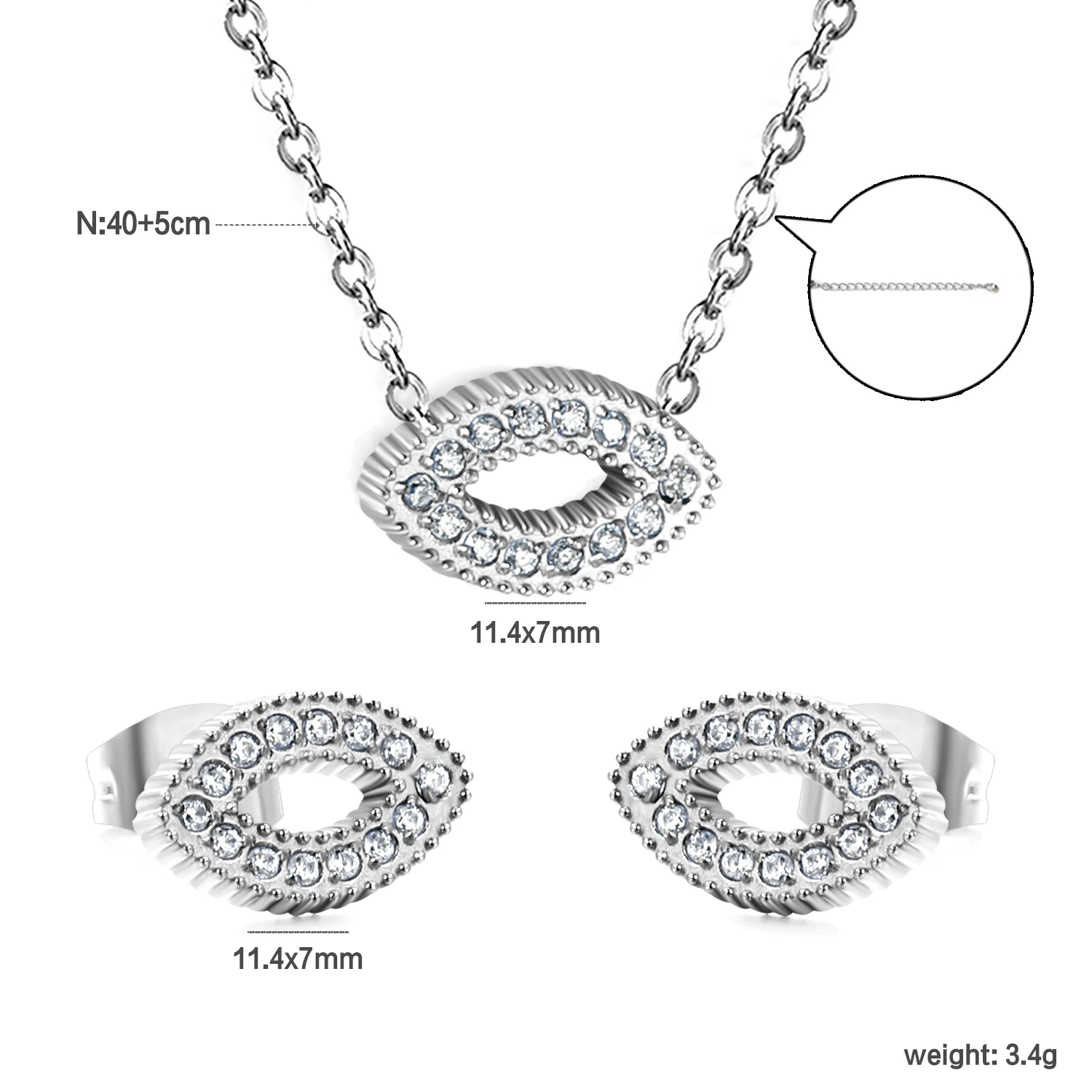 LUXUKISSKIDS новый комплект ювелирных изделий со стразами для вечеринки ожерелье с