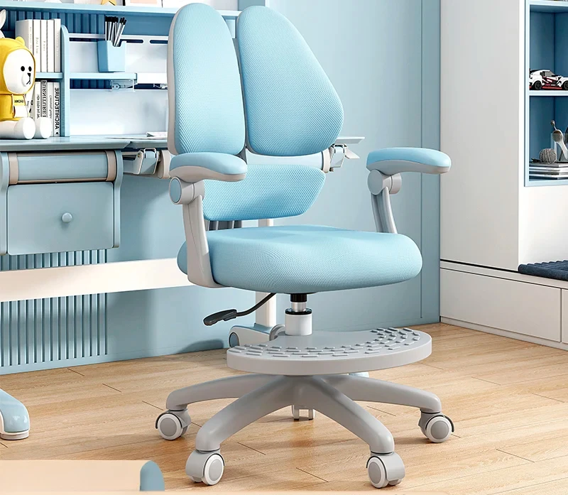 Стул для учебы в скандинавском стиле можно поднимать и регулировать спинку