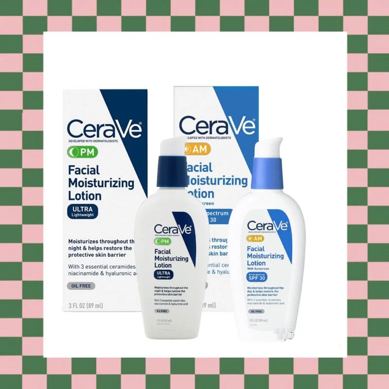 

CeraVe Facial Moisturizing Lotion AM Day And PM Night Cream With SPF30 Repair Sensitive Skin Nicotinamide Ceramide Creams 89ML