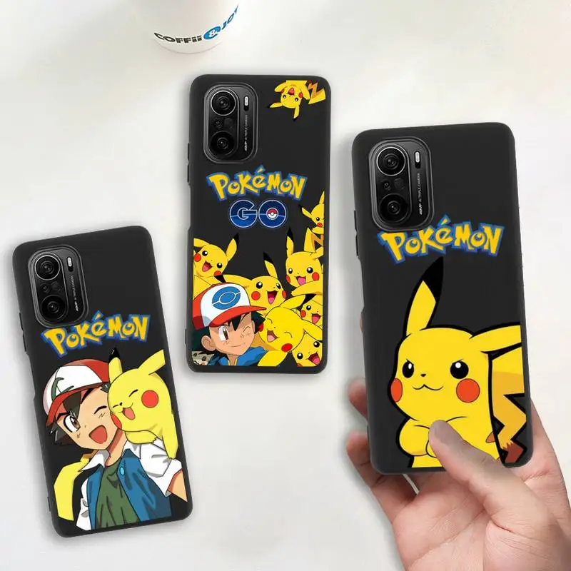 

Pokemon Pikachu Ash Ketchum Phone Case for Redmi 9A 8A Note 11 10 9 8 8T Redmi 9 K20 K30 K40 Pro Max Silicone soft Cover