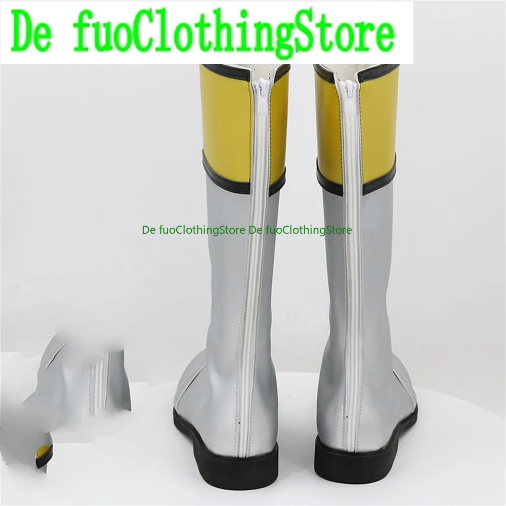 Sentai Gaoranger Silver Обувь для косплея Сапоги Игра Аниме Хэллоуин Рождество DefuoClothing