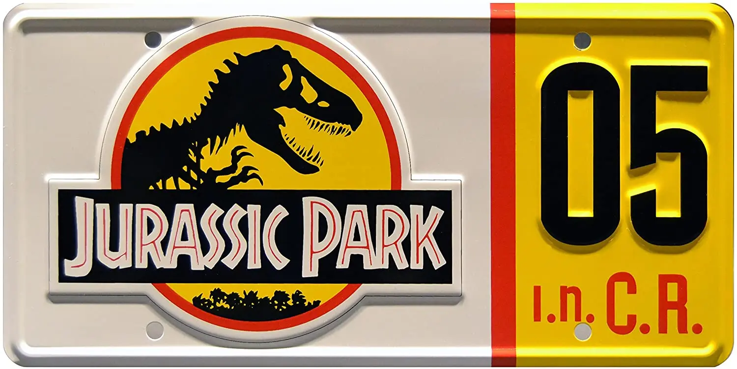 

Celebrity Machines Jurassic Park | Explorer #05 | Metal License Plate