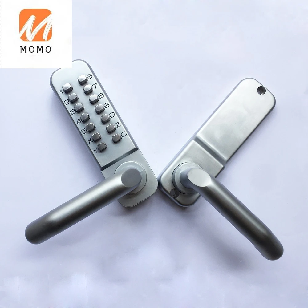 Водонепроницаемый БЕСКЛЮЧЕВОЙ замок со стеклянной клавиатурой механическая