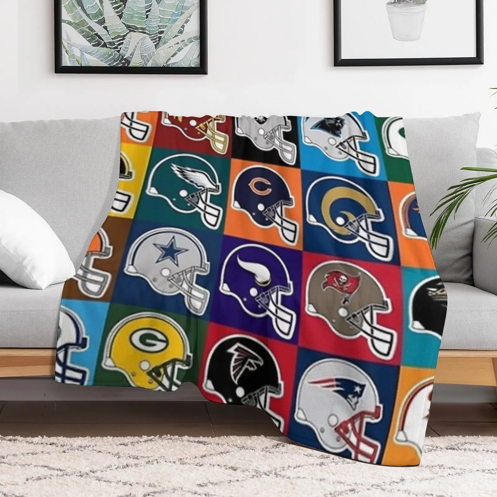 NFL США Плед Роскошные утолщенные волосы дизайнерские одеяла для диванов Одеяла