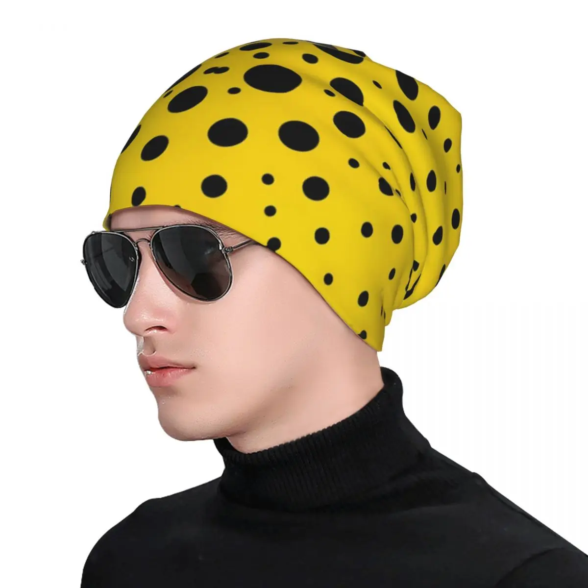 Шапки Yayoi Kusama в горошек стиле хип-хоп унисекс уличные шапочки Skullies весенняя
