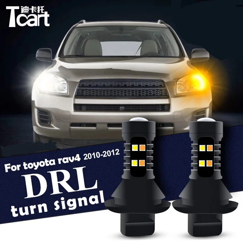 

Car accessories For toyota rav 4 rav4 Daytime Running Light Turn Signal Car Led drl 2006-2012
