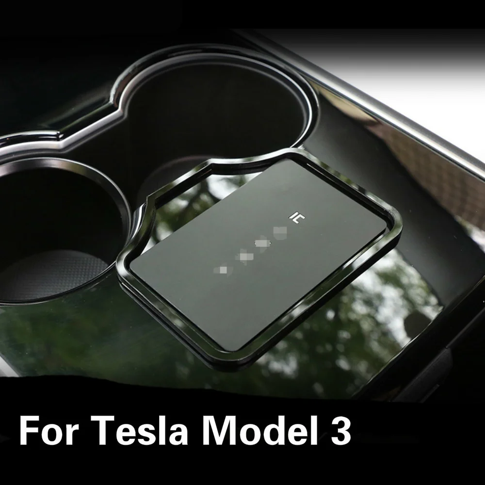 

For Tesla Model 3 Model T Car Key Position Engine Start Card For Tesla Model 3 2021 Holder Decoration Car Accessories Interior