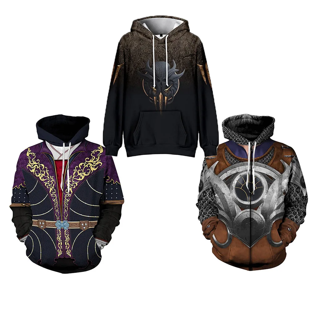 

Game Baldur Cos Gate Astarion Shadowheart Cosplay Costume 3D Printed Hooded Sweatshirt Adult Casual Streetwear Pullover Hoodie