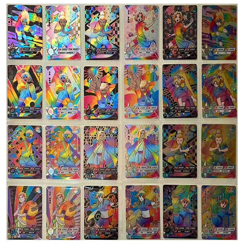 

Anime NARUTO Rare SLR Refractive Flash Cards Senju Tobirama Tsunade Temari Konan Toys for boys Collectible Cards Birthday Gifts