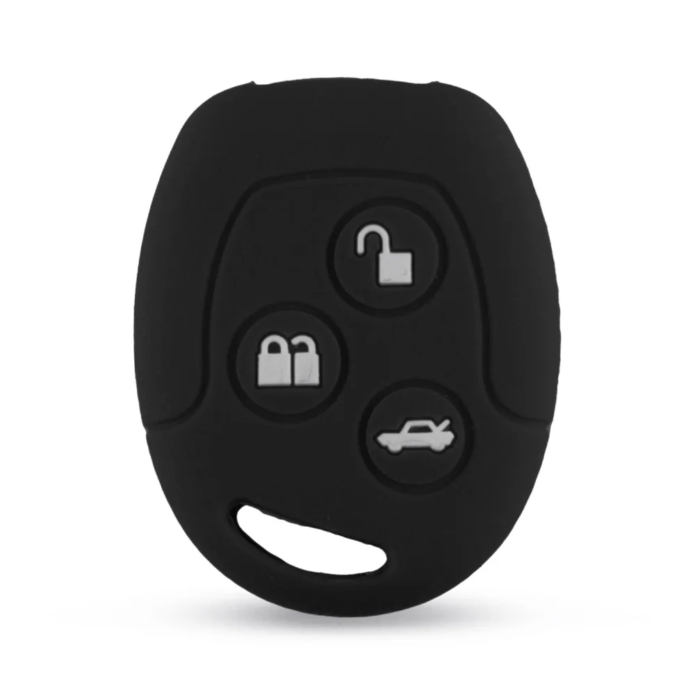 

KEYYOU 3-кнопочный пульт дистанционного управления, силиконовый автомобильный брелок для ключей, чехол для Ford Focus Mondeo Festiva Fusion Suit Fiesta KA MK4, защитный держатель